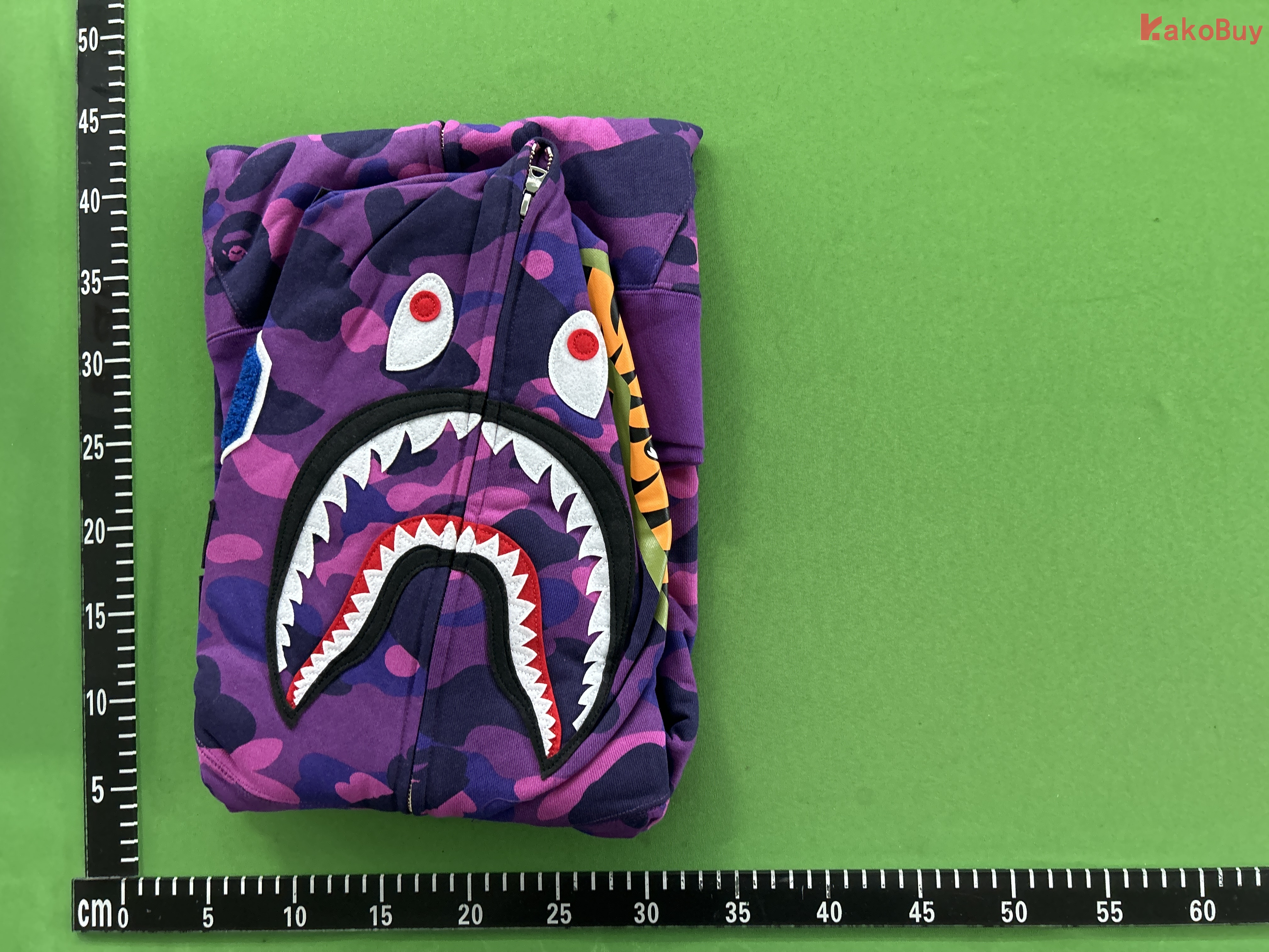 BH13 - Bp Color Camo Shark Full Zip Hoodie (SS23) Purple